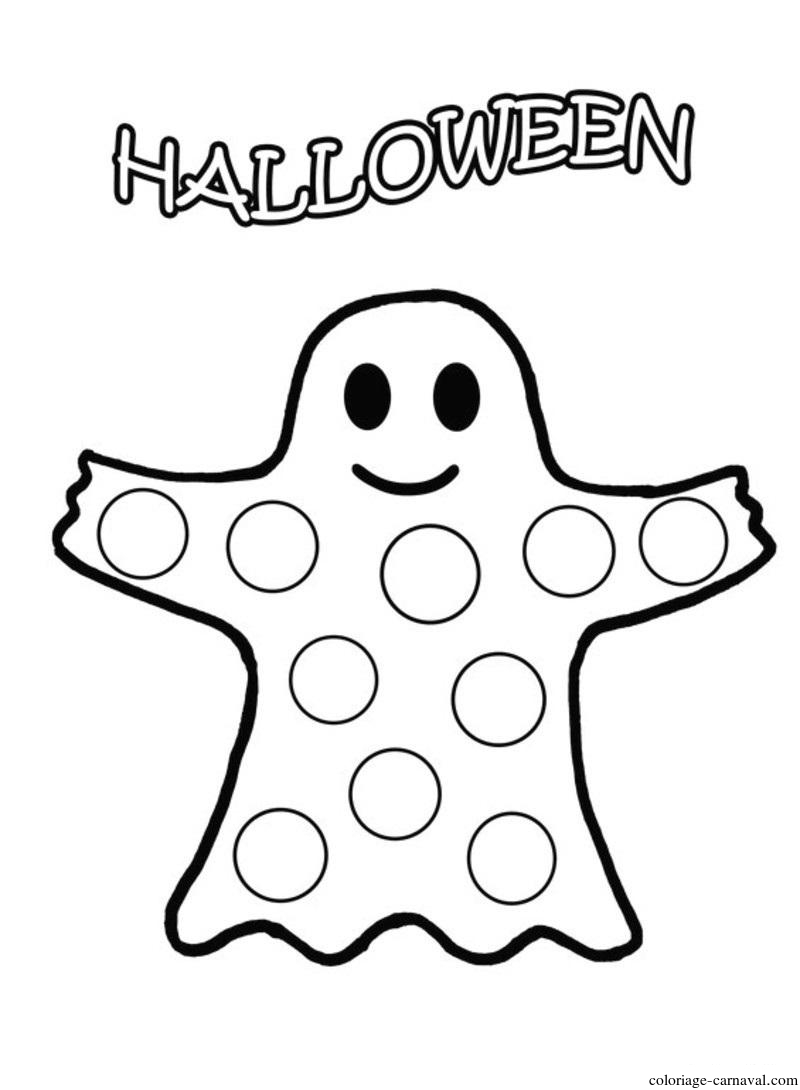 Coloriage Halloween Fantômes À Imprimer (40 Dessins) Gratuit destiné Coloriage Fantome