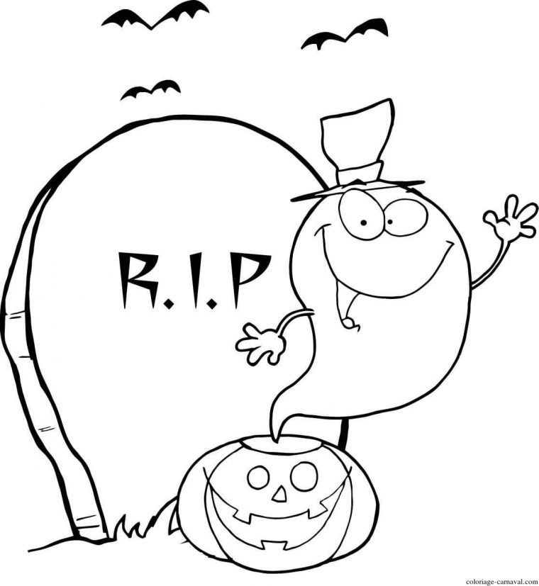 Coloriage Halloween Fantômes À Imprimer (40 Dessins) Gratuit intérieur Dessin De Fantome Pour Halloween