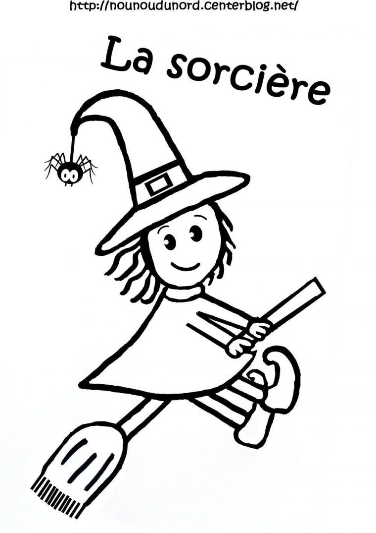 Coloriage Halloween Sorciere dedans Coloriage Pour Halloween