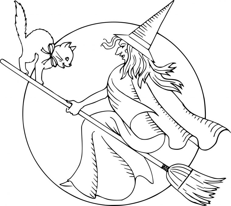 Coloriage Halloween Sorcière Dessin À Imprimer Sur tout Halloween A Colorier