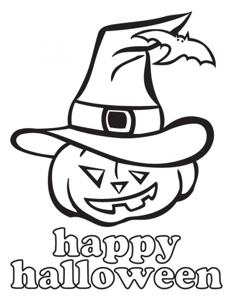 Coloriage Happy Halloween À Imprimer Et Colorier tout Dessin Halloween Imprimer