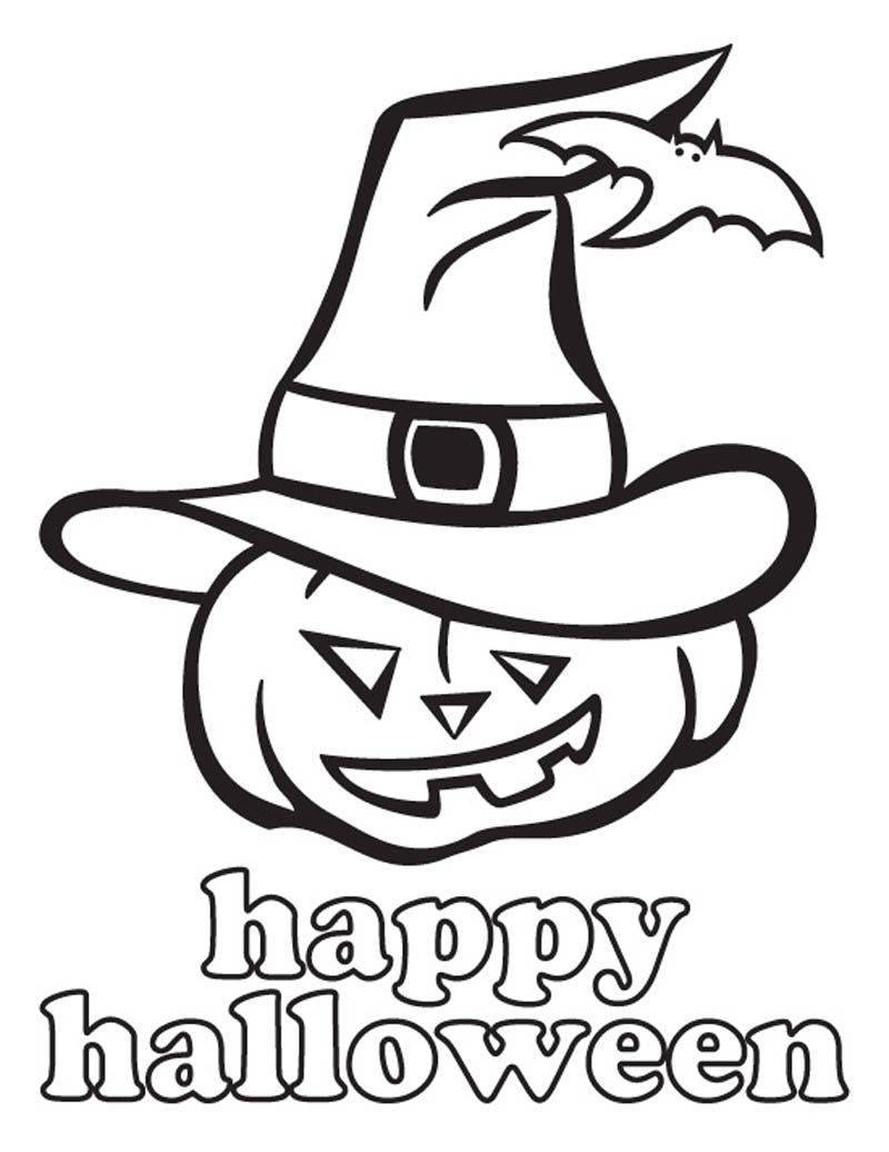 Coloriage Happy Halloween À Imprimer Et Colorier tout Dessin Halloween Imprimer 