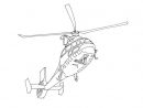Coloriage Hélicoptère 4 - Coloriage Helicopteres encequiconcerne Coloriage Helicoptere