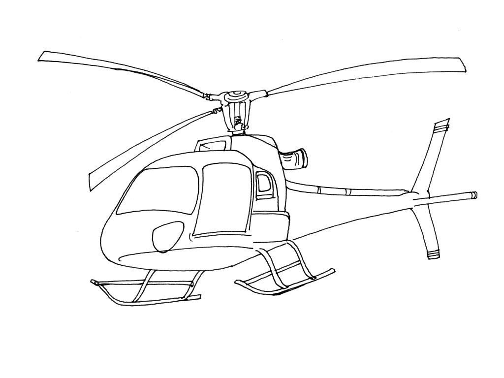 Coloriage Hélicoptère 5 - Coloriage Helicopteres dedans Coloriage Helicoptere 