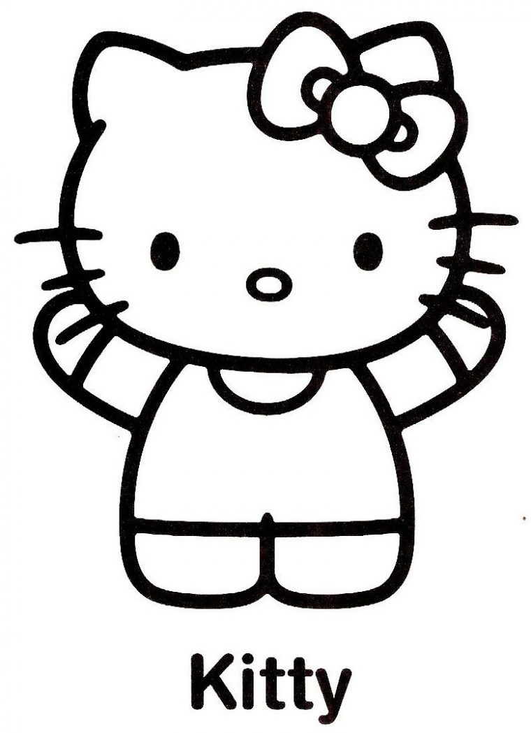 Coloriage Hello Kitty – 19 avec Dessins De Hello Kitty