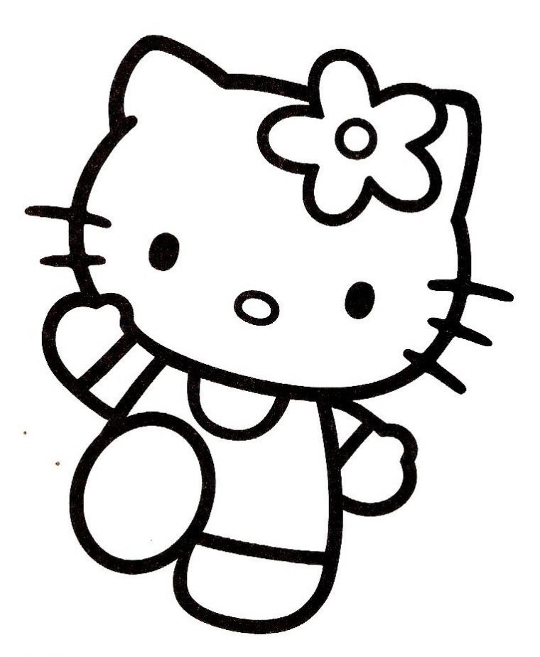 Coloriage Hello Kitty – 23 pour Coloriage Hello Kitty Danseuse