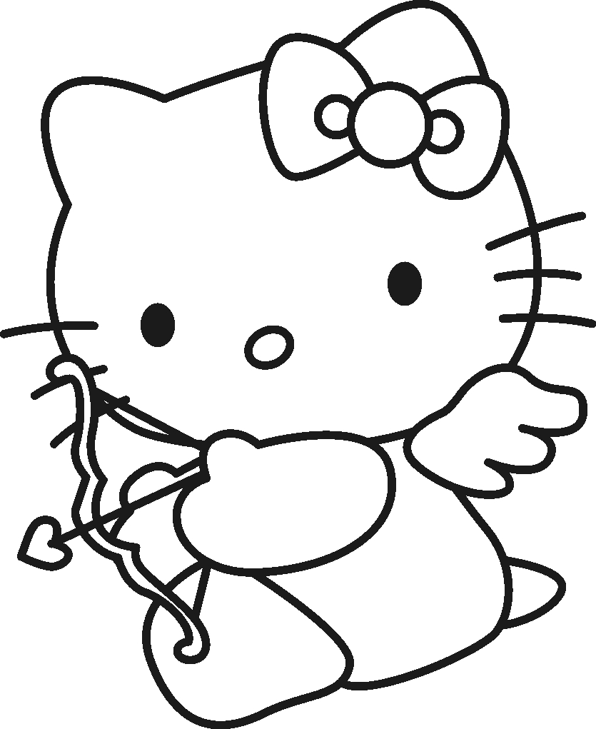 Coloriage Hello Kitty #36782 (Dessins Animés) - Album De concernant Dessins De Hello Kitty 
