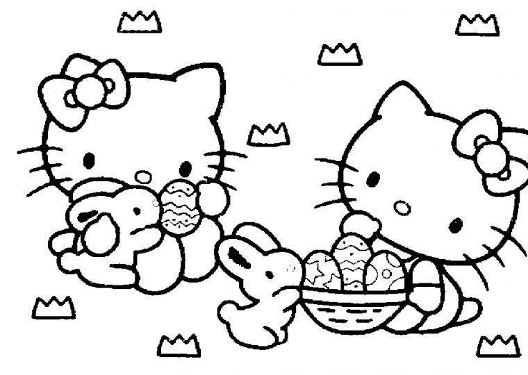 Coloriage Hello Kitty #36823 (Dessins Animés) – Album De destiné Dessin Hello Kitty À Colorier