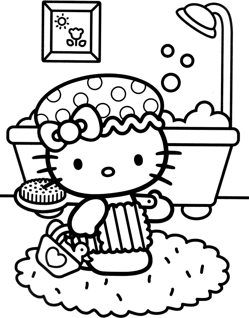 Coloriage Hello Kitty #36880 (Dessins Animés) - Album De avec Dessin Hello Kitty À Colorier 