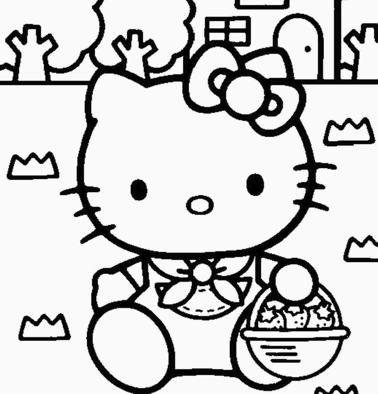 Coloriage Hello Kitty #37033 (Dessins Animés) - Album De dedans Dessin Hello Kitty 