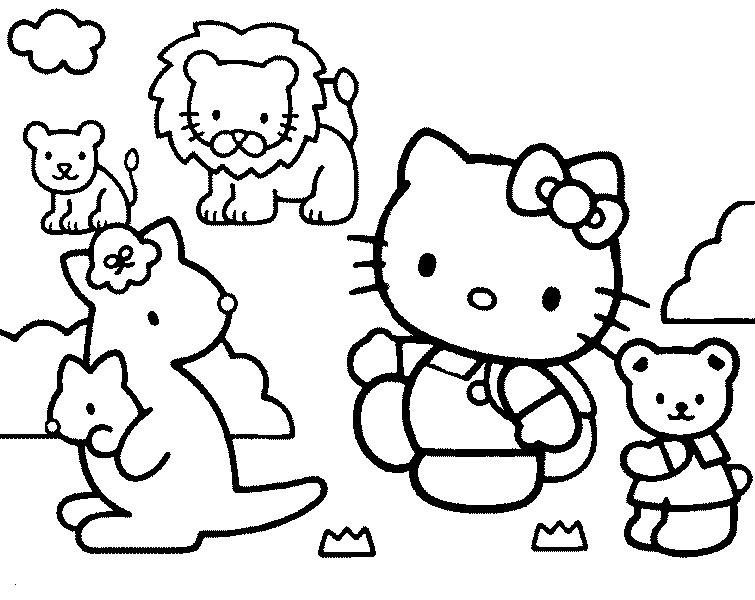 Coloriage Hello Kitty À Imprimer Pour Les Enfants - Cp13502 concernant Jeux De Coloriage Hello Kitty 