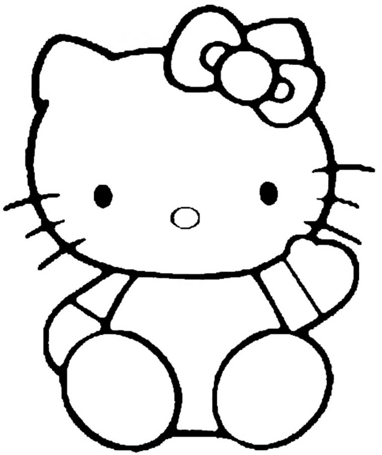 Coloriage Hello Kitty À Imprimer Pour Les Enfants – Cp13533 concernant Jeux De Coloriage Hello Kitty