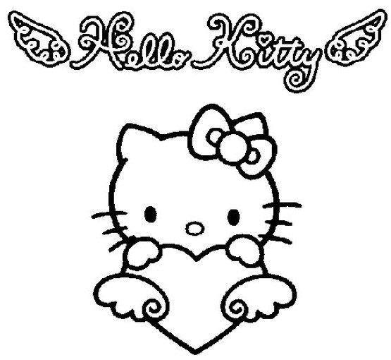 Coloriage Hello Kitty Aimable Dessin Gratuit À Imprimer dedans Dessin Hello Kitty À Imprimer