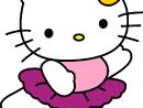 Coloriage Hello Kitty Danse - Sans Dépasser à Coloriage Hello Kitty Sirène