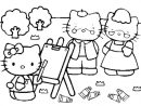 Coloriage Hello Kitty En Ligne Gratuit À Imprimer destiné Dessin Hello Kitty À Imprimer