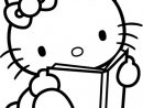 Coloriage Hello Kitty Entrain De Lire Dessin Gratuit À concernant Coloriage En Ligne Hello Kitty
