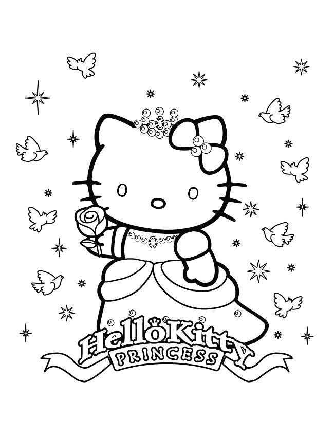 Coloriage Hello Kitty Gratuit À Imprimer encequiconcerne Dessin De Kitty 