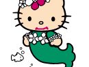 Coloriage Hello Kitty Sirène - Sans Dépasser pour Coloriage Hello Kitty Sirène
