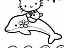 Coloriage Hello Kitty Sur Dauphin Couleur Dessin Gratuit À à Dessin Hello Kitty Couleur