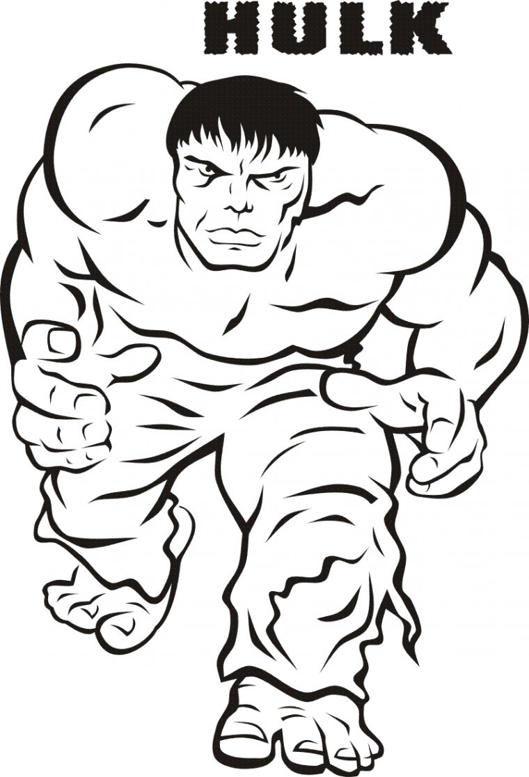 Coloriage Hulk #79005 (Super-Héros) – Album De Coloriages tout Dessins De Super Héros