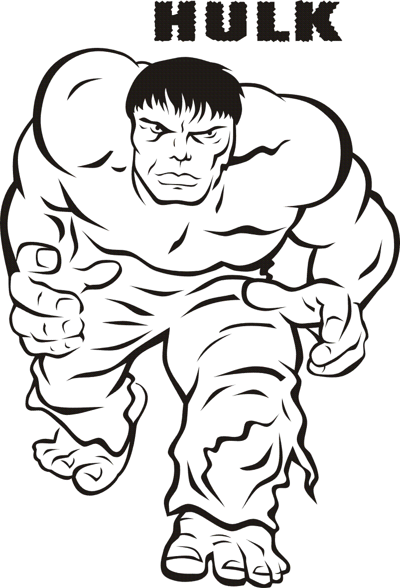 Coloriage Hulk #79005 (Super-Héros) - Album De Coloriages tout Dessins De Super Héros 