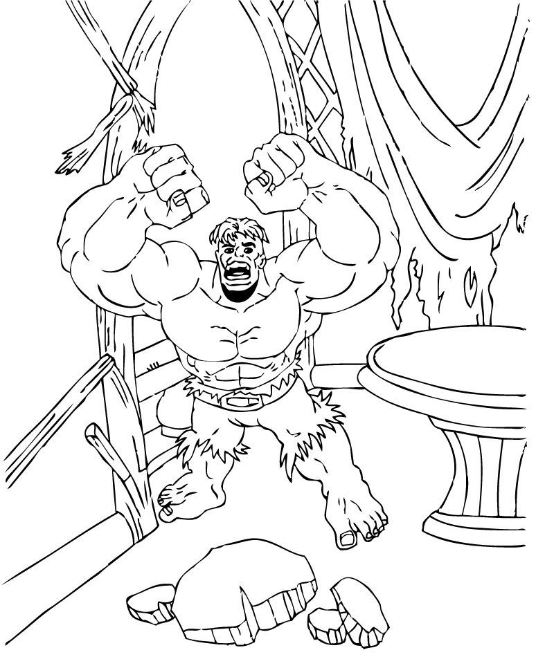 Coloriage Hulk #79108 (Super-Héros) - Album De Coloriages concernant Coloriage Hulk 