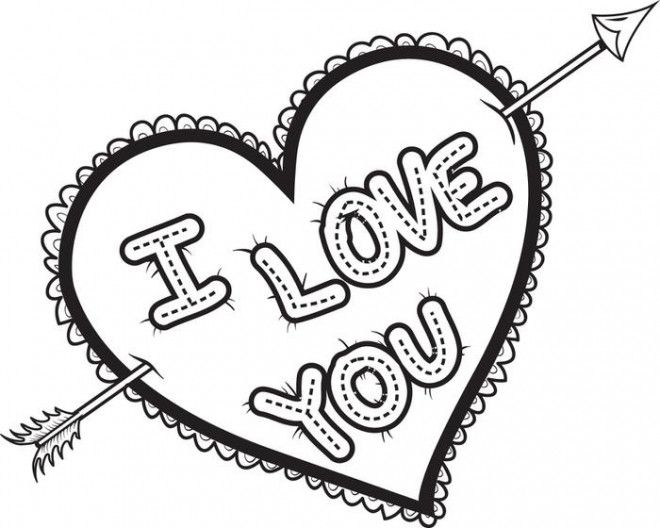 Coloriage I Love You Expression D&amp;#039;Amour Et Dessin Gratuit avec Coloriage De Coeur D Amour 