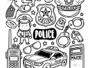 Coloriage Icones De Police Dessin Police À Imprimer destiné Dessin Lego Police