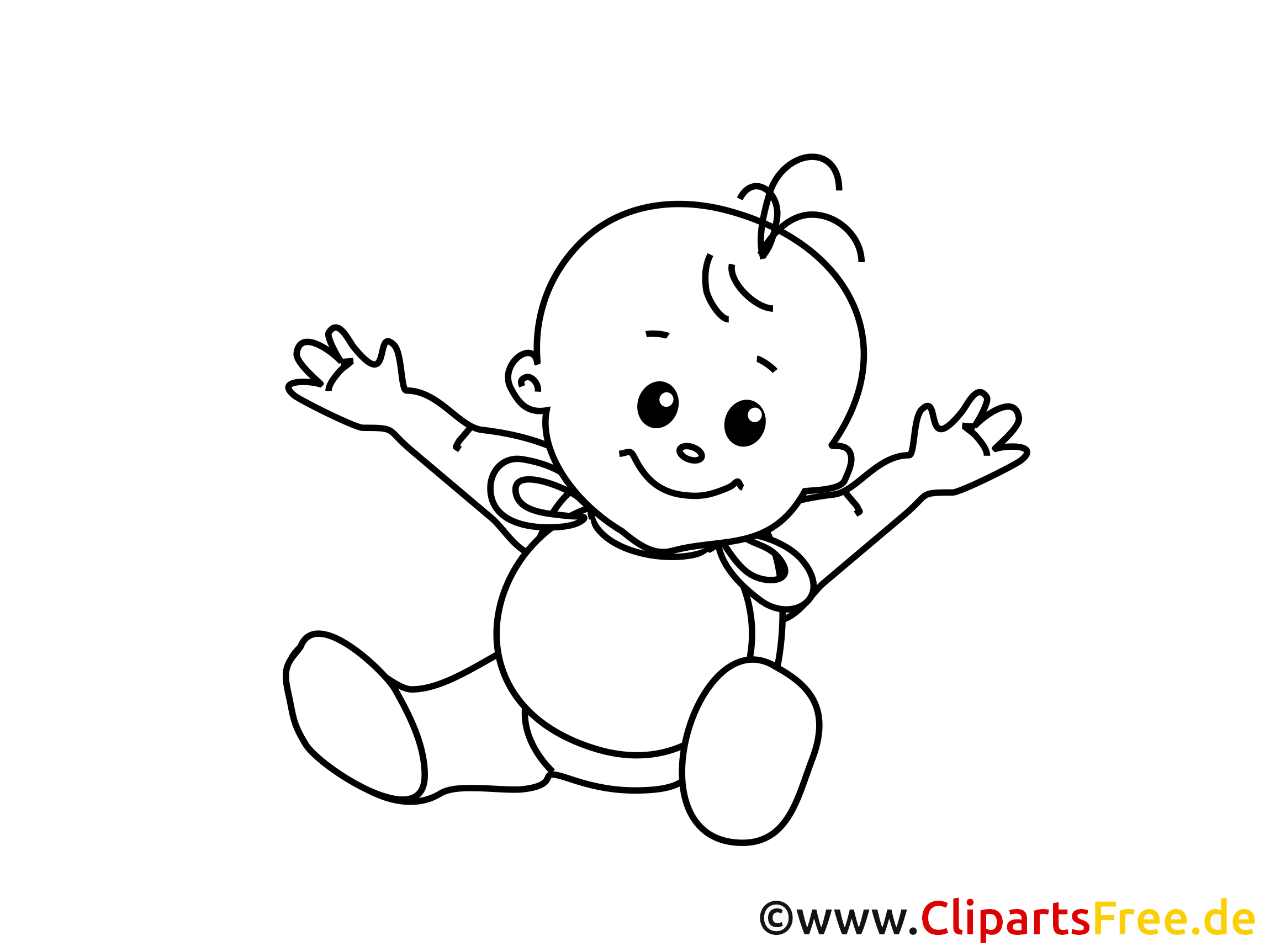 Coloriage Illustration Bébé À Télécharger - Bébé avec Coloriage Bébé