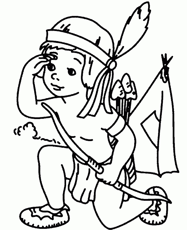 Coloriage Indien 20 - Coloriage En Ligne Gratuit Pour Enfant concernant Dessin Enfant En Ligne 