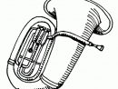 Coloriage Instrument De Musique Tuba serapportantà Coloriage Instrument De Musique À Imprimer