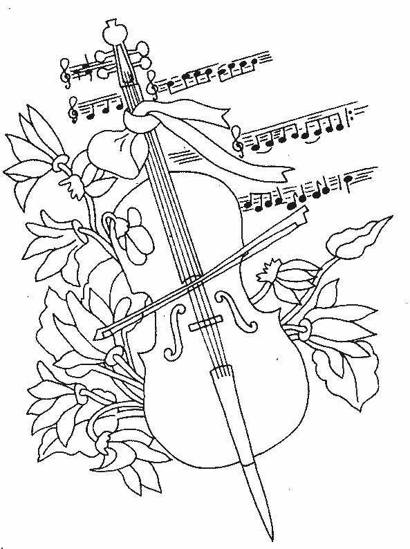 Coloriage Instrument Musique 11 - Coloriage En Ligne concernant Instruments De Musique Dessin