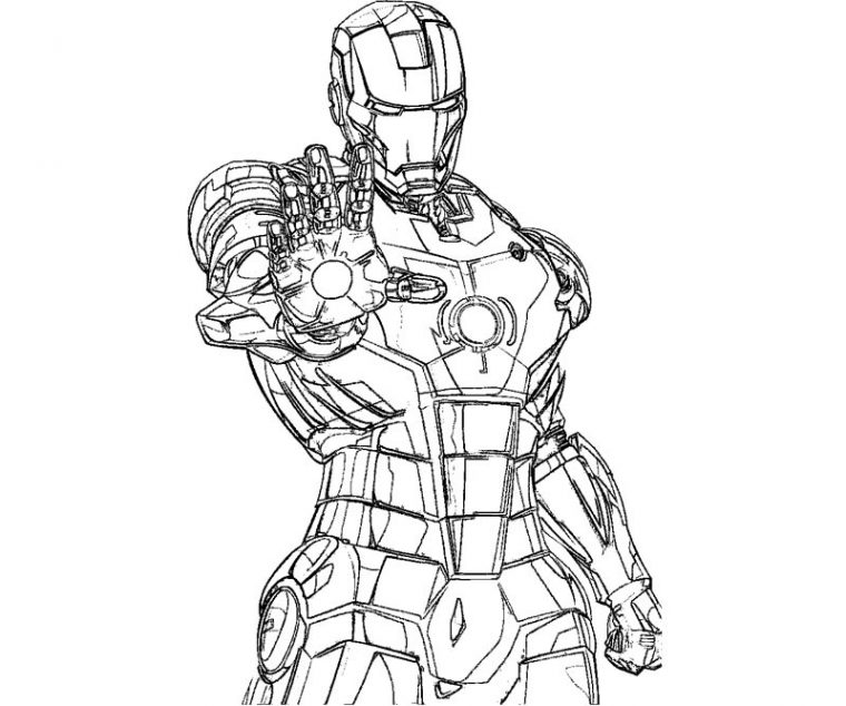 Coloriage Iron Man #80534 (Super-Héros) – Album De Coloriages concernant Coloriage Iron Man