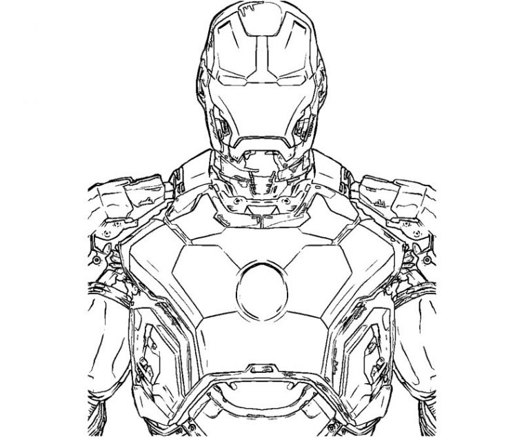 Coloriage Iron Man #80536 (Super-Héros) – Album De Coloriages encequiconcerne Iron Man Coloriage