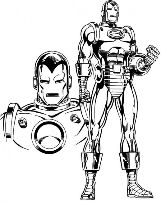 Coloriage Iron Man #80703 (Super-Héros) - Album De Coloriages concernant Coloriage Iron Man 