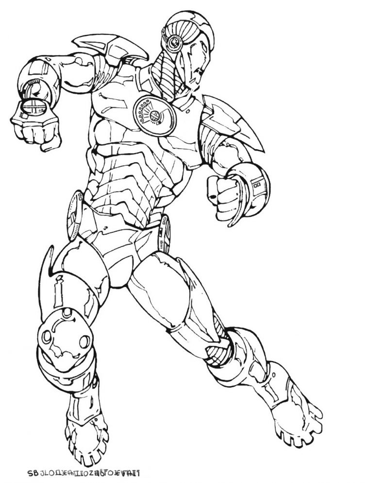 Coloriage Iron Man À Imprimer Pour Les Enfants – Cp14655 pour Iron Man Coloriage