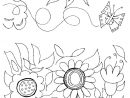 Coloriage Jardin Fleurs En Printemps Dessin Gratuit À Imprimer destiné Coloriage Fleurs À Imprimer