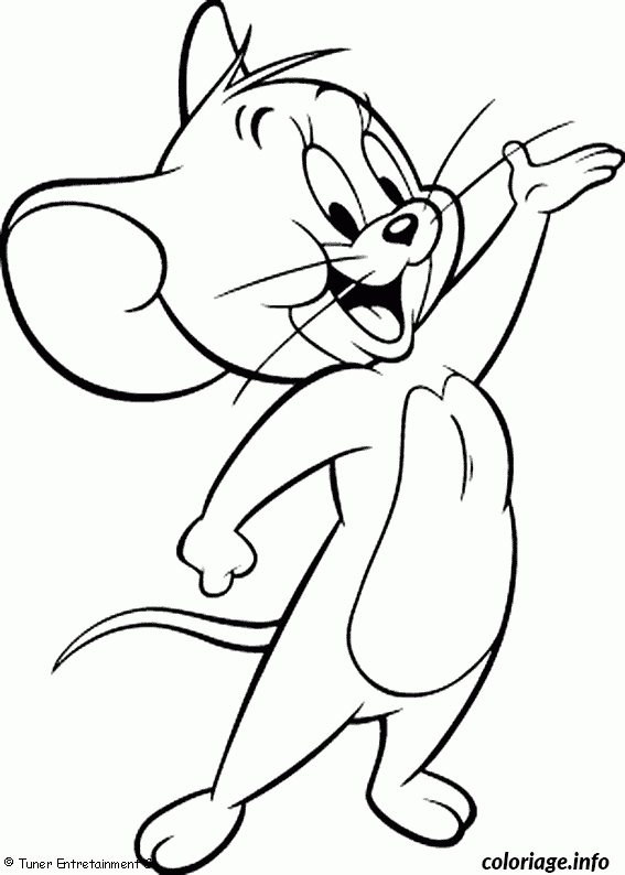 Coloriage Jerry La Souris Dessin Tom Et Jerry À Imprimer tout Souris En Dessin 