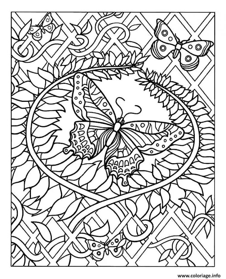 Coloriage Jolis Papillons Dessin Papillon À Imprimer encequiconcerne Papillon À Colorier