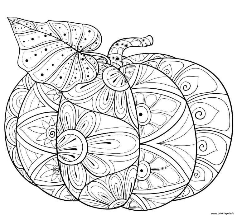 Coloriage La Citrouille Mandala Halloween Dessin Halloween dedans Coloriage Citrouille Halloween