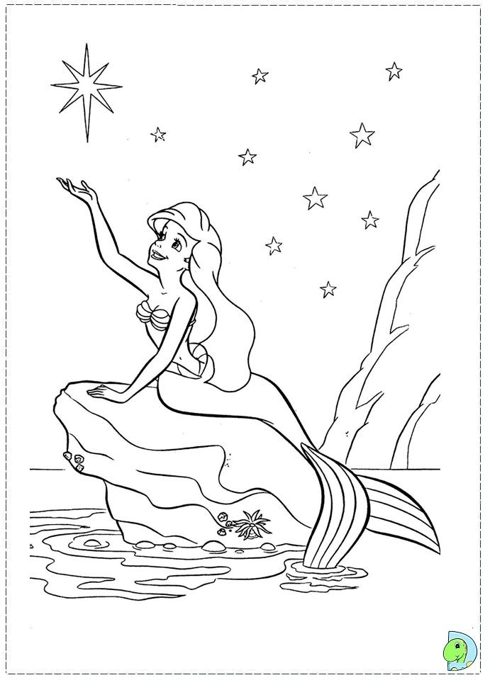 Coloriage La Petite Sirène  Ariel Coloring Pages, Disney pour Ariel La Petite Sirene Dessin