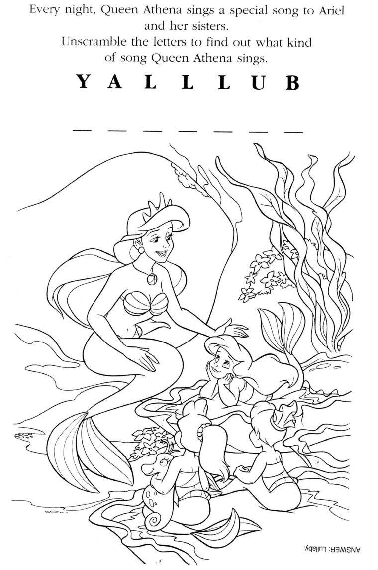 Coloriage La Petite Sirène  Disney Coloring Pages, Disney tout Coloriage Sirene