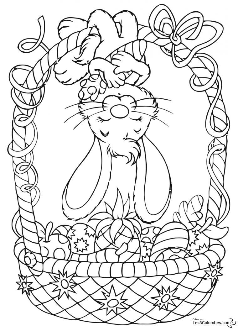 Coloriage Lapin De Paques A Imprimer 2 – Coloriage En serapportantà Coloriage Pour Adulte En Ligne