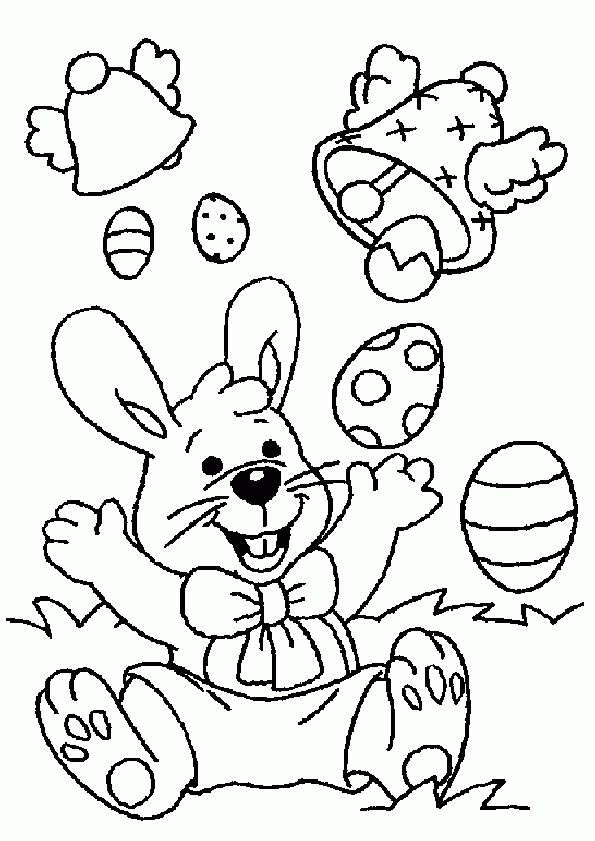 Coloriage Lapin Paques 15 Sur Hugolescargot serapportantà Dessin De Lapin À Colorier 