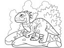 Coloriage : Le Dinosaure Sur Son Rocher destiné Jeux En Ligne Dinosaure