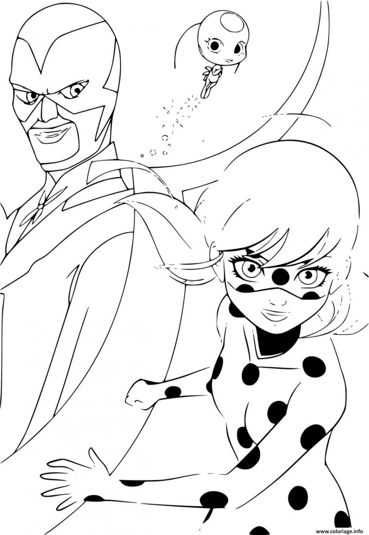 Coloriage Le Papillon Tikki Et Marinette Dessin Ladybug à Coloriage Chloé Magique