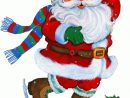 Coloriage Le Père Noël Avec Des Patins À Glace À Imprimer pour Couleur Original Du Pere Noel