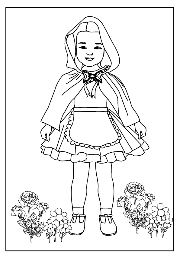 Coloriage Le Petit Chaperon Rouge #49247 (Dessins Animés intérieur Coloriage Le Petit Chaperon Rouge 