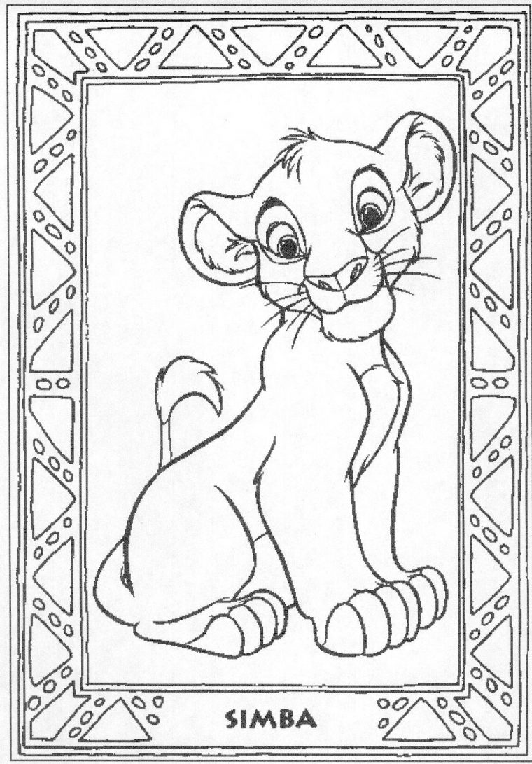 Coloriage Le Roi Lion #73733 (Films D'Animation) – Album tout Lion À Imprimer