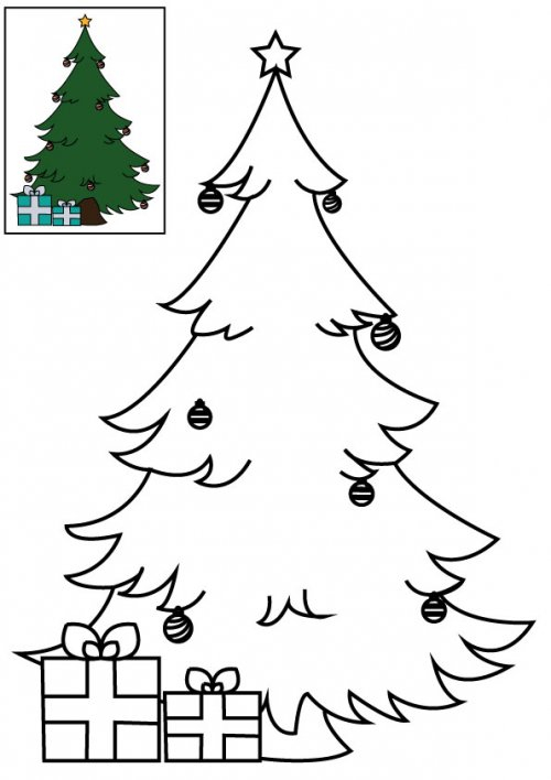 Coloriage Le Sapin De Noël À Imprimer Pour Les Enfants dedans Sapin À Colorier